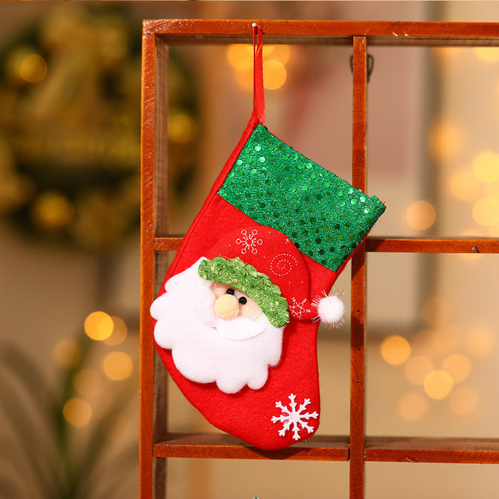 Wholesale Christmas stocking gift bags,  Christmas scene window display pendants,  Christmas decorations,  children' s candy bags