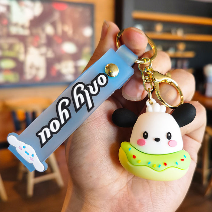 Wholesale Cartoon Doll Silicone Keychain JDC-KC-Tingm233