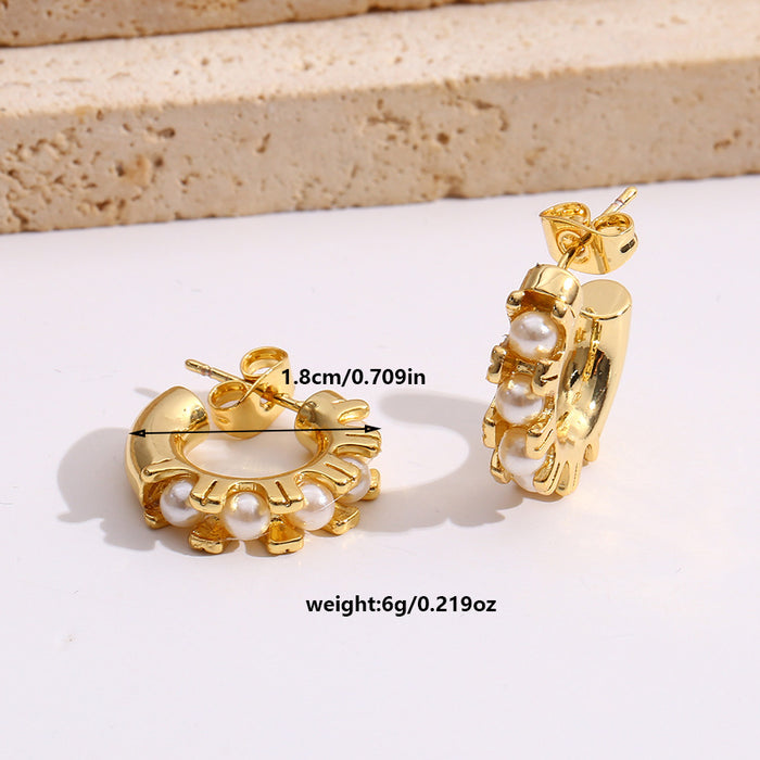 Wholesale Silver Needle Creative Diamond Earrings Simple Earrings High End