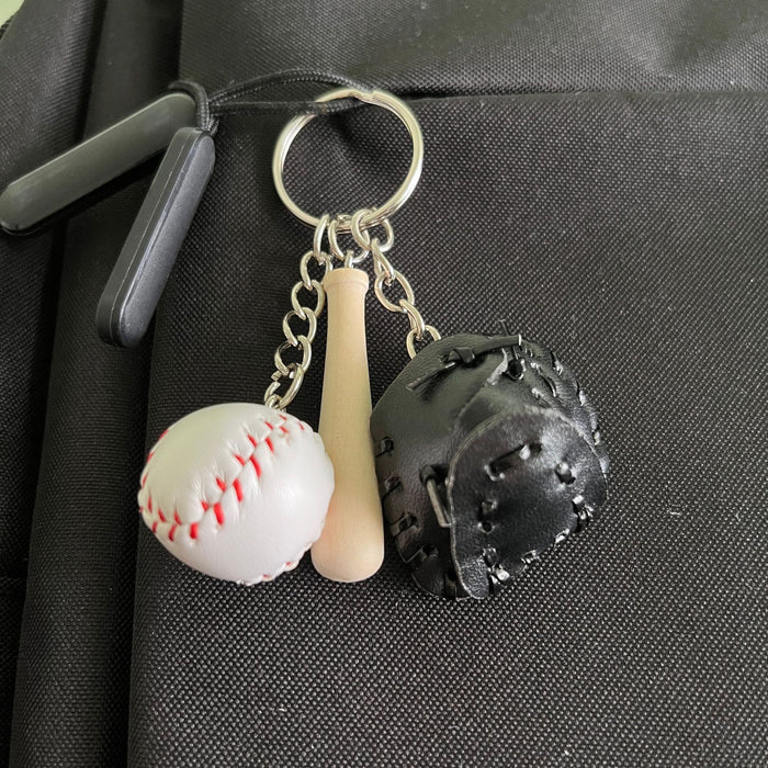 Wholesale PU Baseball Keychain JDC-KC-KangX001