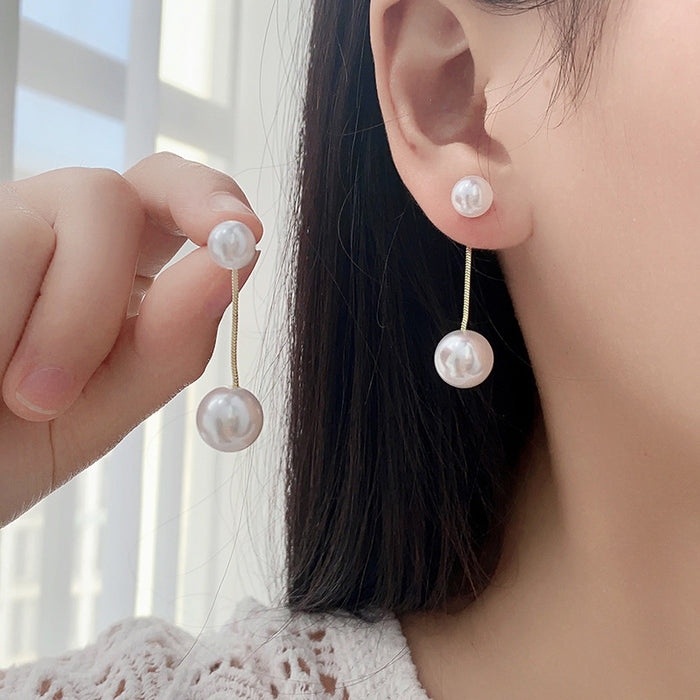 Wholesale S925 silver  pearl earrings women's fashion