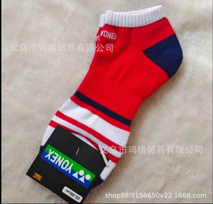 Wholesale Badminton socks embroidered short tube, mid tube, outdoor running socks, sweat absorbing and anti slip sports