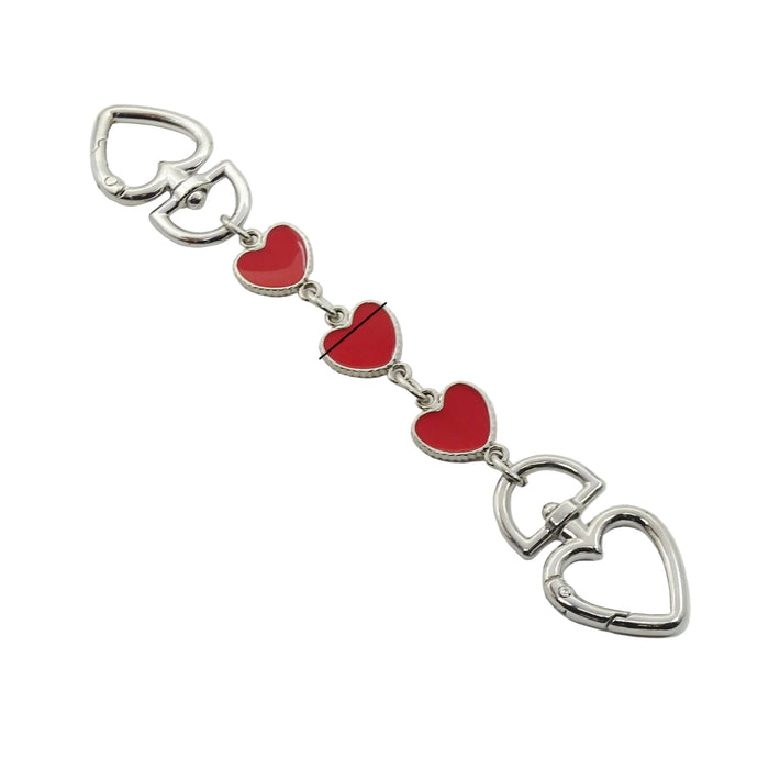 Wholesale Heart-shaped chain accessory bag strap Keychains