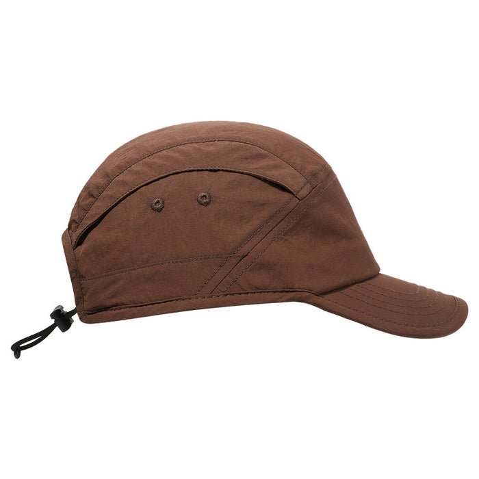 Wholesale Quick drying duckbill cap workwear, outdoor breathable baseball cap, drawstring adjustable cap