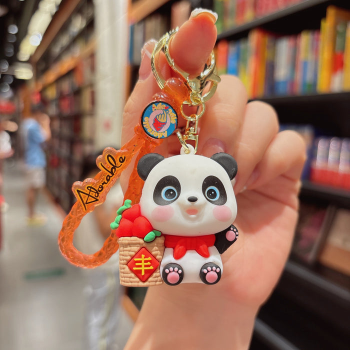 Wholesale panda key chain pendant bag key chain small pendant