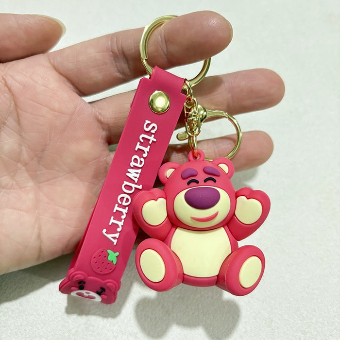 Wholesale Purple-red  keychain backpack charm
