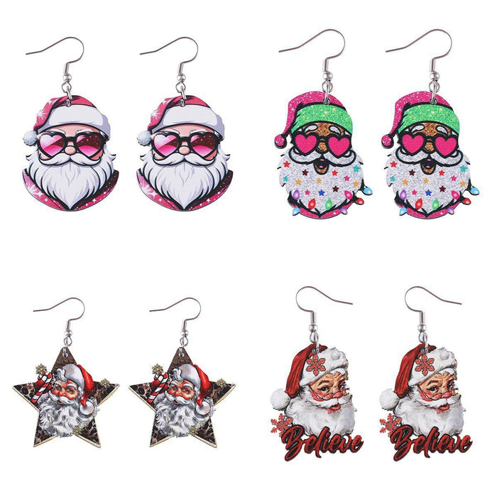 Wholesale Christmas Cartoon Acrylic Earrings