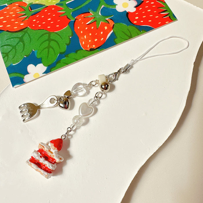 Wholesale Beaded Pendant Cute Girl Heart Mobile Phone Chain Bag Accessories