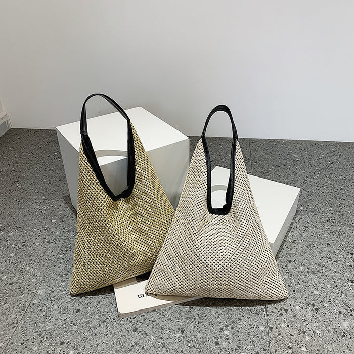 Wholesale New trendy woven shoulder bag for vacation fashion grass woven bag