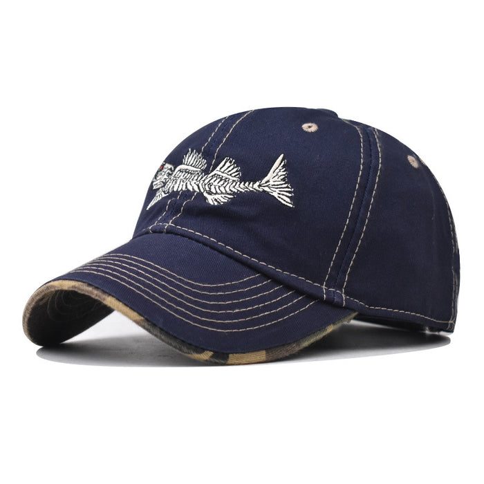 Wholesale Embroidered baseball cap, versatile and personalized outdoor duckbill cap