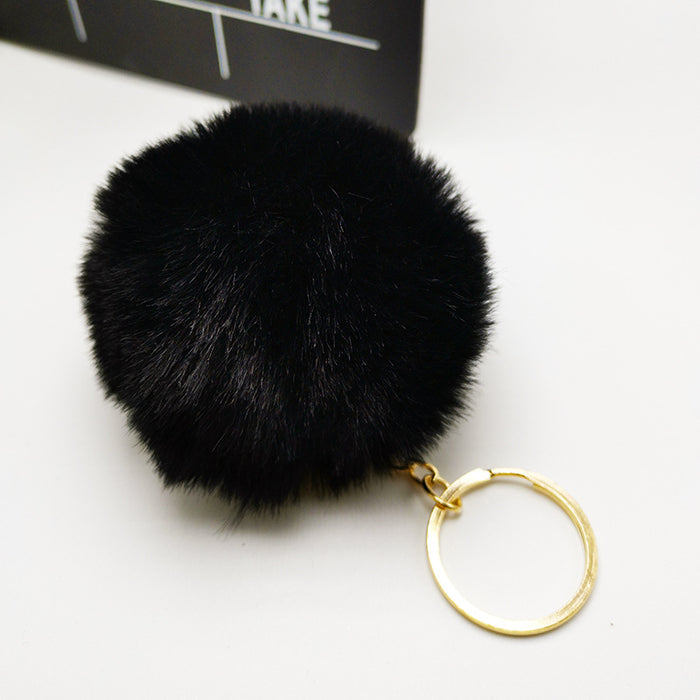 Wholesale Imitation otter rabbit fur ball hanging accessories, bags, plush keychains, pendants, accessories, gifts