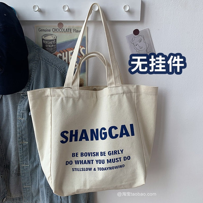 Wholesale Canvas bag, one shoulder, lazy style, artistic simplicity, large capacity backpack