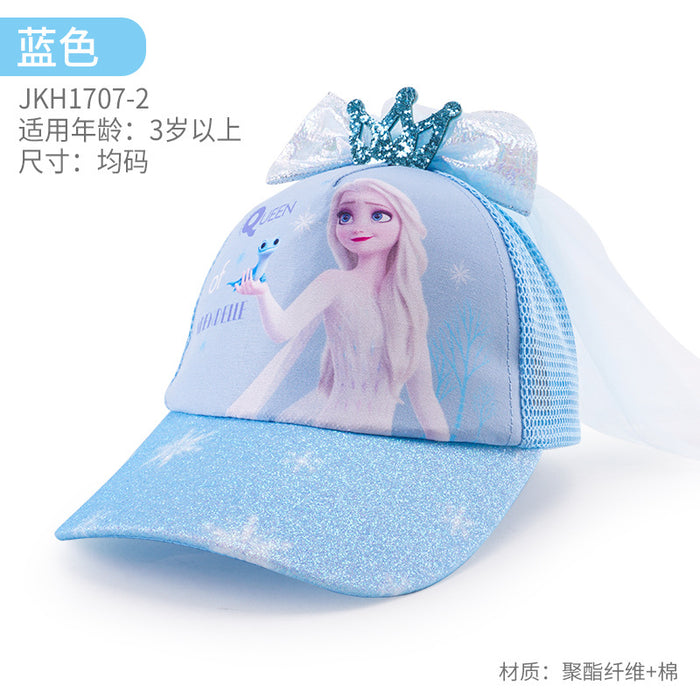 Wholesale Children's baseball cap duckbill cap thin mesh sunshade hat