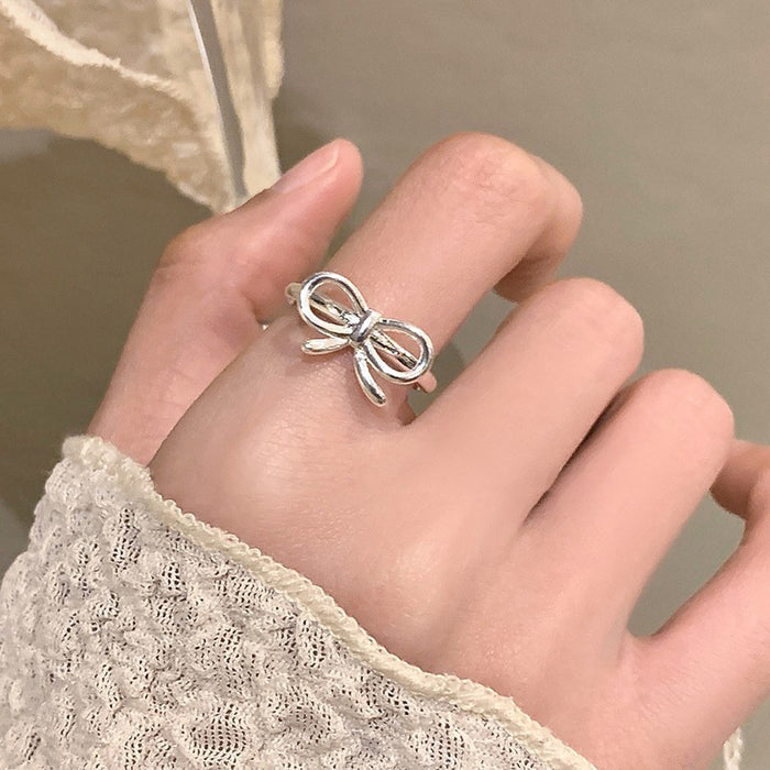 Wholesale Love element ring with an open mouth ring, female fashion personality, niche design, high-end feel, adjustable food ring