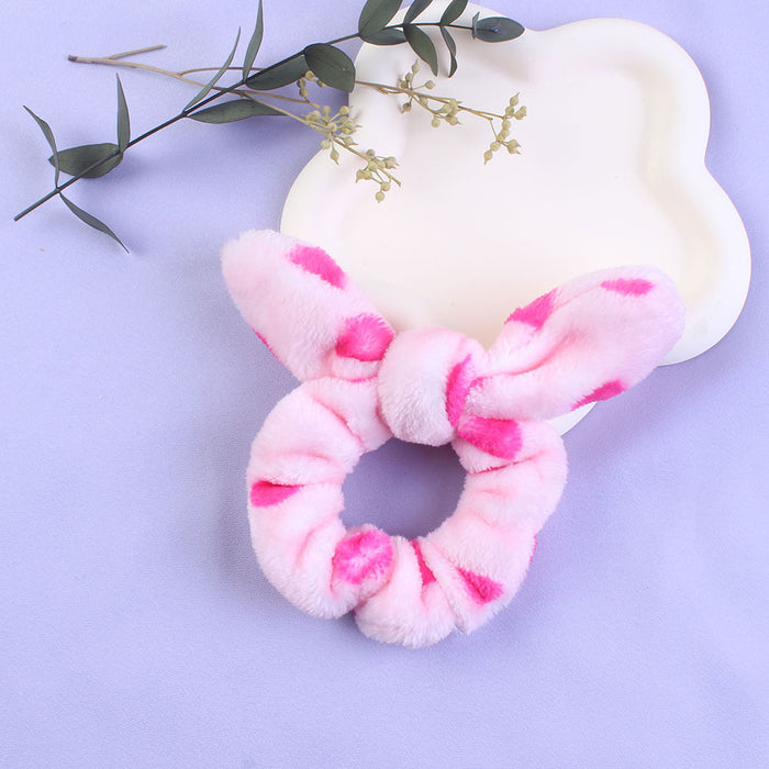 Wholesale Plush Children Cute Rabbit Ears Hair Scrunchies  JDC-HS-Heqin004