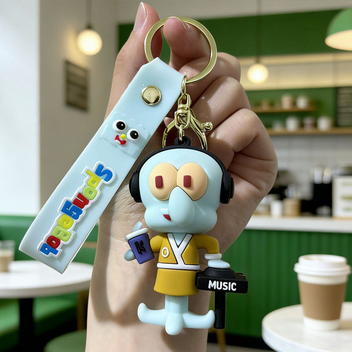 Wholesale Cartoon Silicone PVC Keychain Car Bag Charm Key Accessory Fashion Gift MOQ≥2