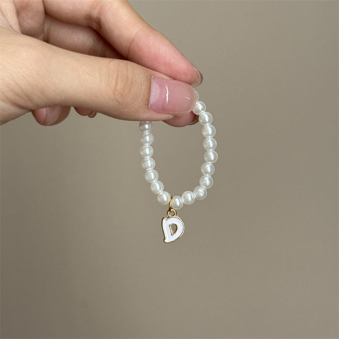 Wholesale Mini blind box pendant letter pearl necklace accessories doll clothes