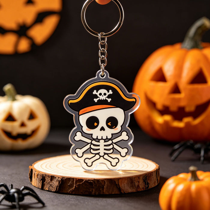 Wholesale Acrylic Keychain Pumpkin Witch Ghost Pendant Decorative Gift Accessory MOQ≥2