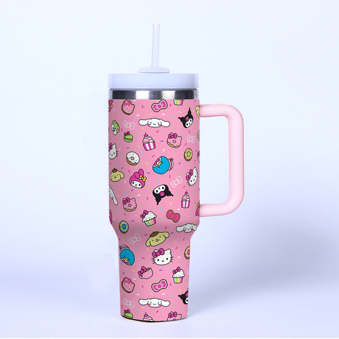 Wholesale Pink 40oz Water Cup Stainless Steel Thermal Insulation Car ice bullies cup
