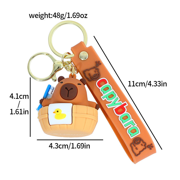 Wholesale  Capybara Small Pendant Doll Keychain