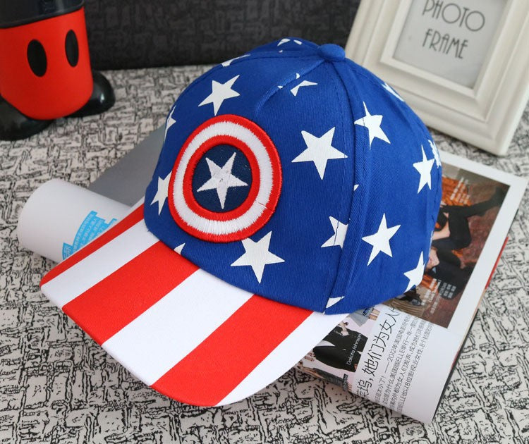 Wholesale Red Solid Color Kids Baseball Cap With Wide Brim Sunscreen Dome Top Trendy Gift