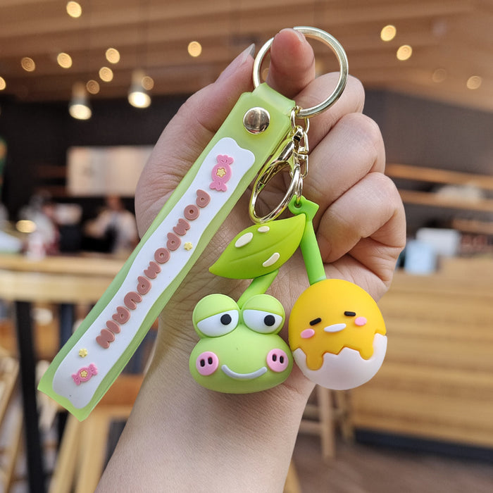 Wholesale Cartoon Silicone Doll Keychain JDC-KC-ZhuoRan023