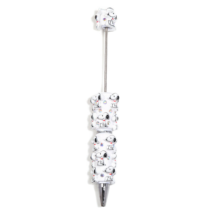 Wholesale Fashion Cartoon Bear Ballpoint Pen Resin Bead DIY Craft Gift minimum quantity: 5