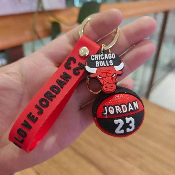 Wholesale 3D silicone basketball shoe keychains