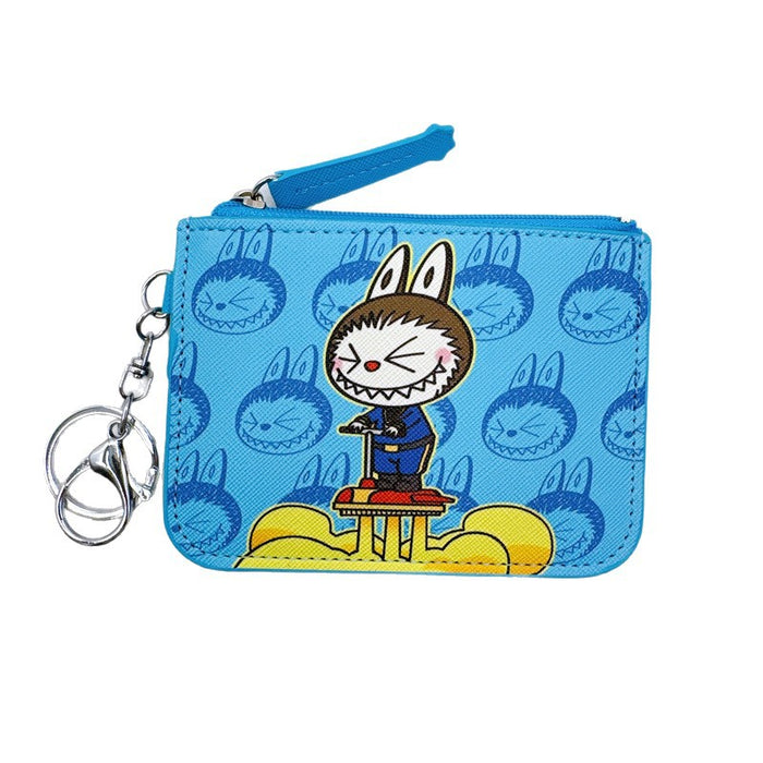Wholesale Cartoon forest elf card holder coin purse integrated with keychain pendant small elf card holder coin purse loose wallet
