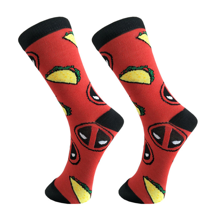 Wholesale Animal Series Cartoon Men's Middle Socks JDC-SK-YiYan079