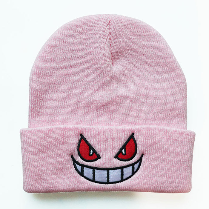 Wholesale Acrylic Cartoon Embroidery Knitted Wool Hat JDC-FH-LvH009