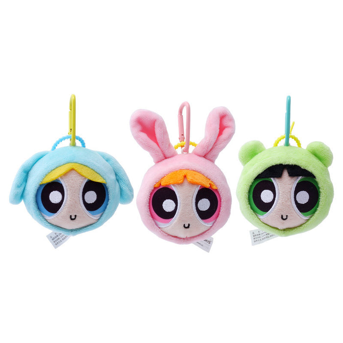 Wholesale Powerpuff Girls Plush Animal Pendant Cute Rabbit Puppy Bear Pendant Doll Keychain Doll Gift