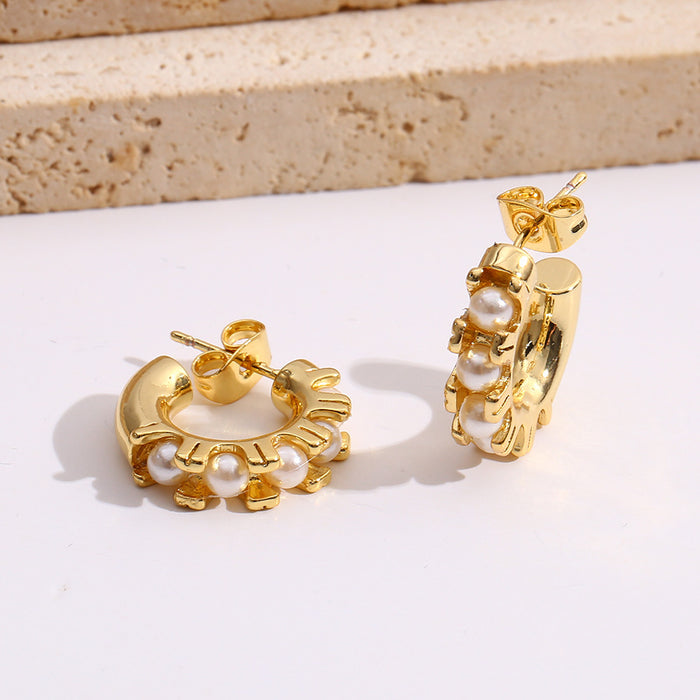 Wholesale Silver Needle Creative Diamond Earrings Simple Earrings High End