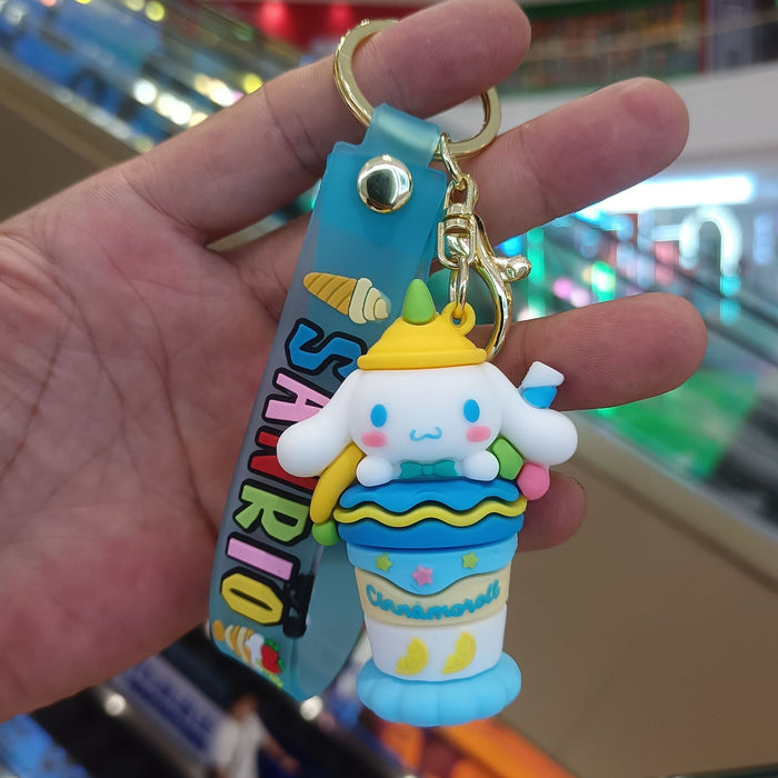 Wholesale Cartoon Silicone Anime Keychain JDC-KC-YiChang037