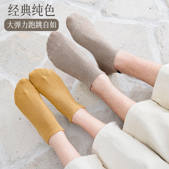 Wholesale Socks absorb sweat, pure cotton short socks, low cut versatile, couple invisible socks, boat socks