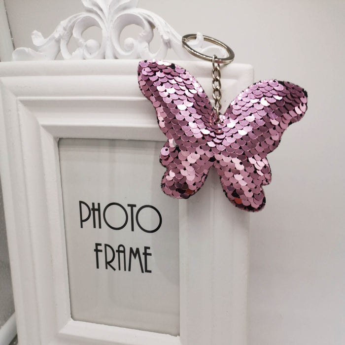 Wholesale Butterfly keychain, reflective bag pendant, car keychain