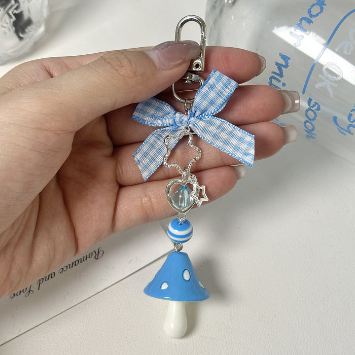 Wholesale Keychain Sweet Blue Girls' Bag Pendant Simple Mobile Phone Chain