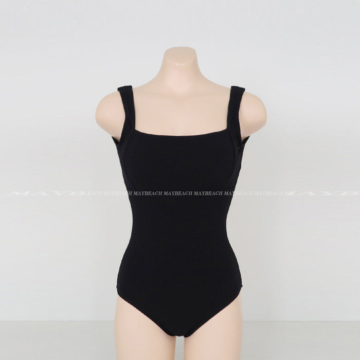 Wholesale One piece suspender style leak back sexy swimsuit