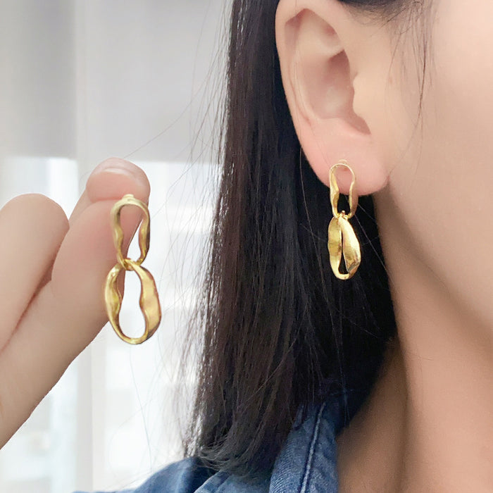 Wholesale metal geometric earrings earrings