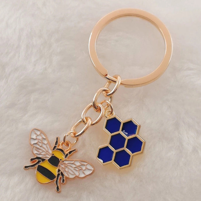 Wholesale Insect Enamel Bee Keychain JDC-KC-HaoH012