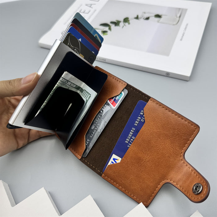 Wholesale Trendy Carbon Fiber Card Case PU Leather Wallet Stylish Daily Use Fashion MOQ≥2