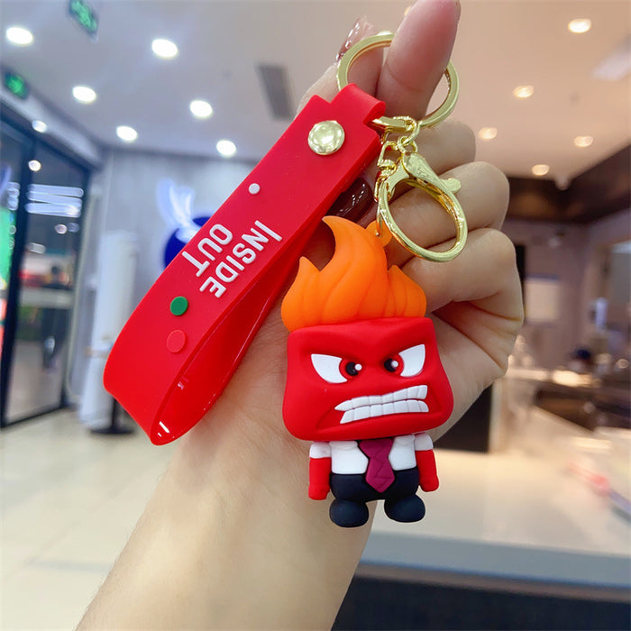 Wholesale cartoon key chain pendant personality creative soft rubber animation small gift