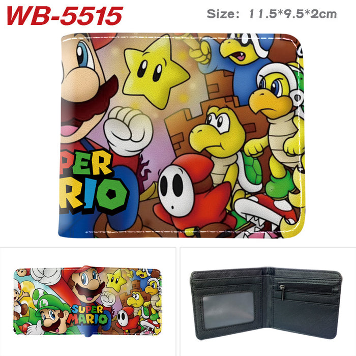 Wholesale Anime Cartoon Print PU Leather Bi Fold Wallet Street Fashion Unisex Student Wallets Waterproof Full Color Design Fashion Accessory Resale