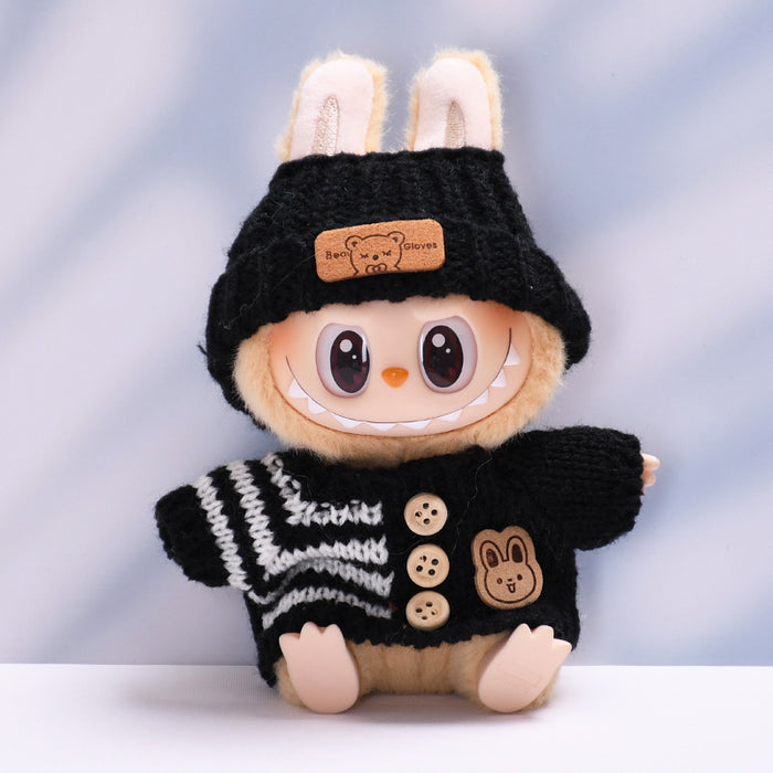 Wholesale Knitted Baby Clothes Plush Doll Baby Clothes Accessories