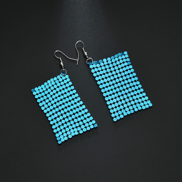 Wholesale Sequin Square Earrings JDC-ES-YiMo001
