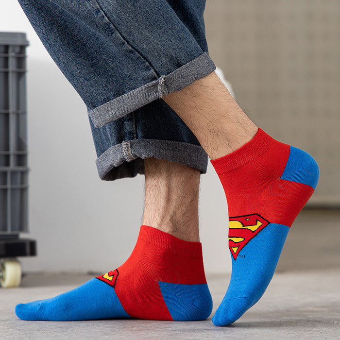 Wholesale Women's short tube cotton socks cartoon trendy socks