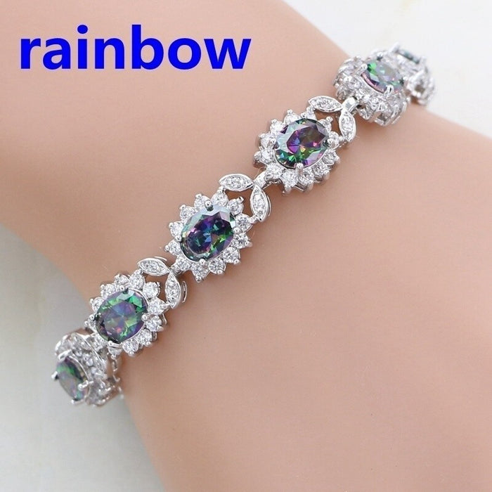 Wholesale Simple zircon-set bracelets in various colors