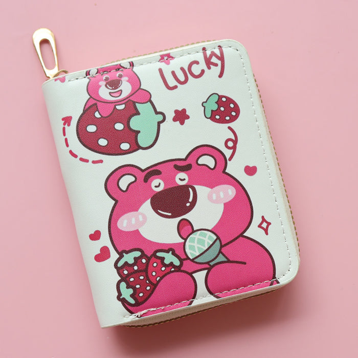 Wholesale Short Anime Cute Cartoon Bear Wallet JDC-WT-Jumei012