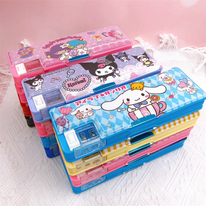 Wholesale Cartoon Pencil Sharpener Plastic Stationery Box JDC-PC-YaLL003