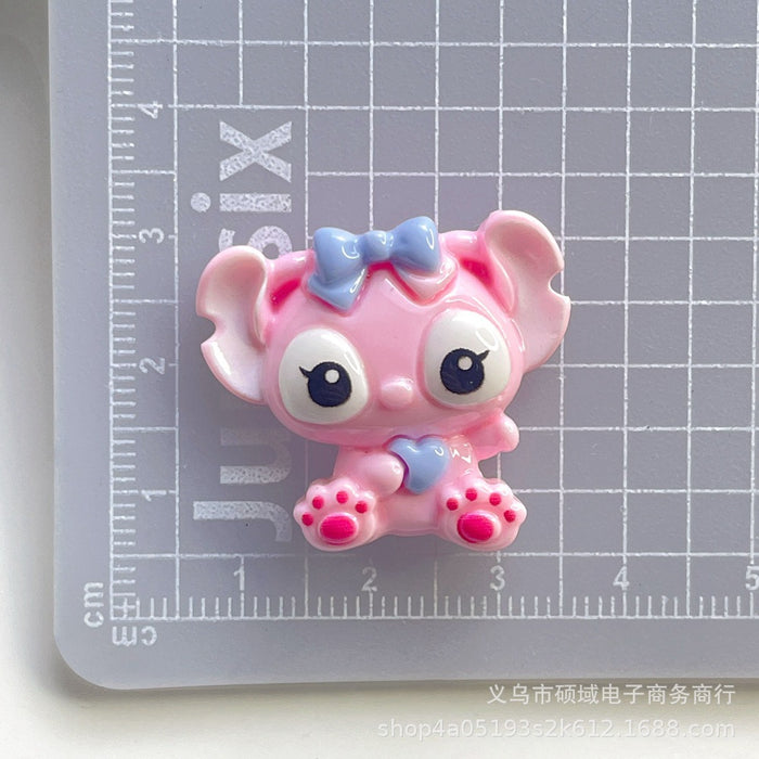 Wholesale Cartoon pink resin accessories cream glue handmade hair accessories mobile phone shell pendant material